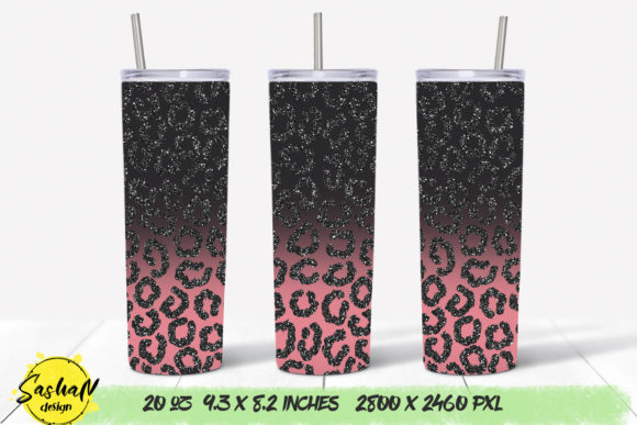 20 Oz Tumbler, Pink Leopard Tumbler