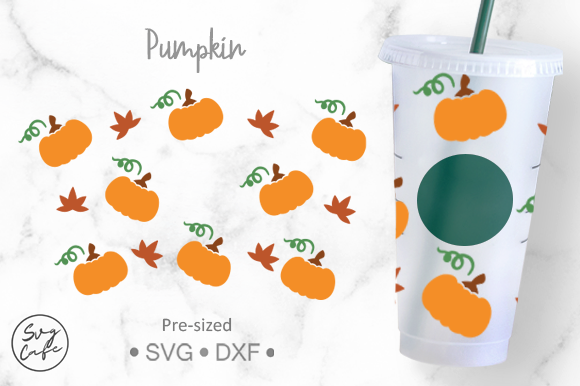24oz Venti Cold Cup Pumpkin