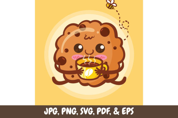 Cute Cookies Holding a Coffee Cup