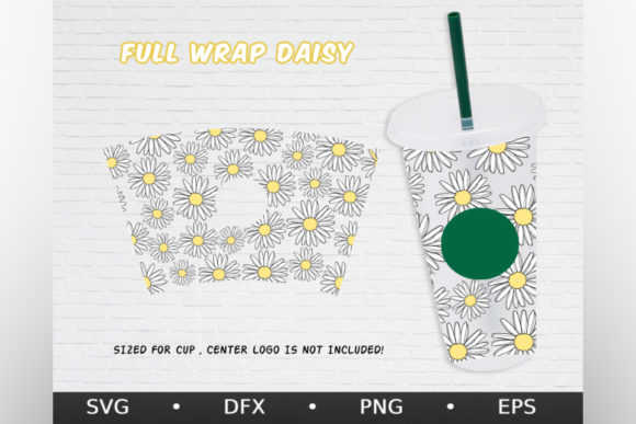 Daisy Pattern, Venti Cold Cup 24 Oz