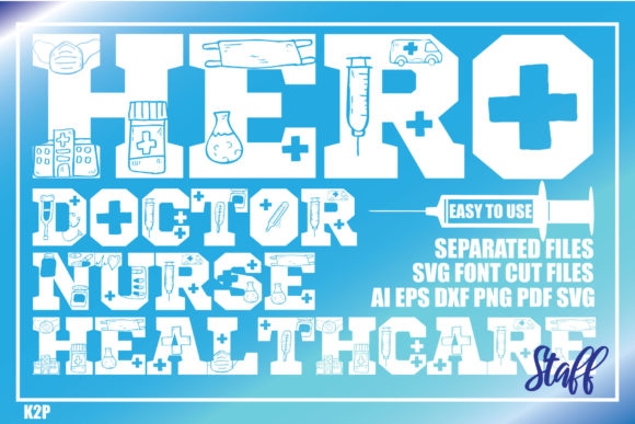 HERO Nurse Doctor Healthcare Staff SVG