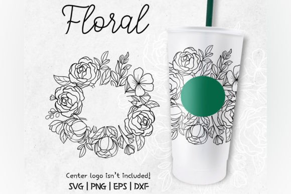 Hibiscus Flowers, Venti Cold Cup 24 Oz
