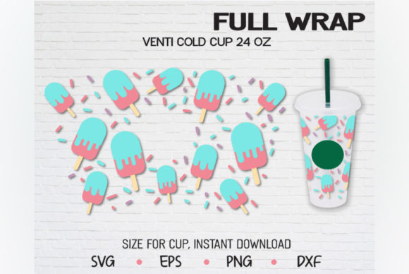 Ice Cream, Venti Cold Cup 24 Oz