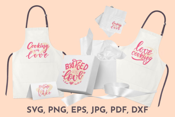 Kitchen Quotes SVG. Backed with Love.
