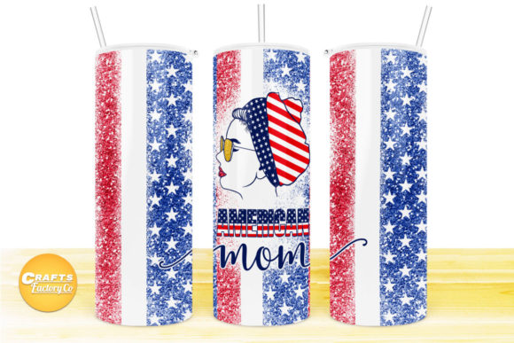 Skinny Tumbler Designs All American Girl