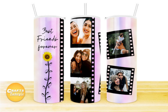 Skinny Tumbler Designs Besties Forever