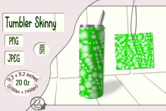 Skinny Tumbler Light-Green-02 - 20 OZ