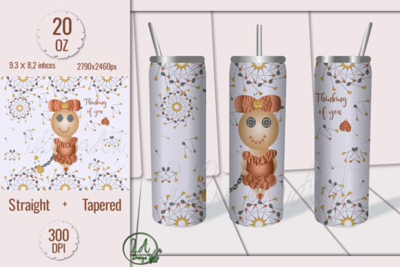 Skinny Tumbler-Voodoo Doll Girl-20